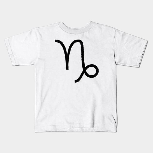 CRAPICORN SYMBOL IN OIL Kids T-Shirt by jcnenm